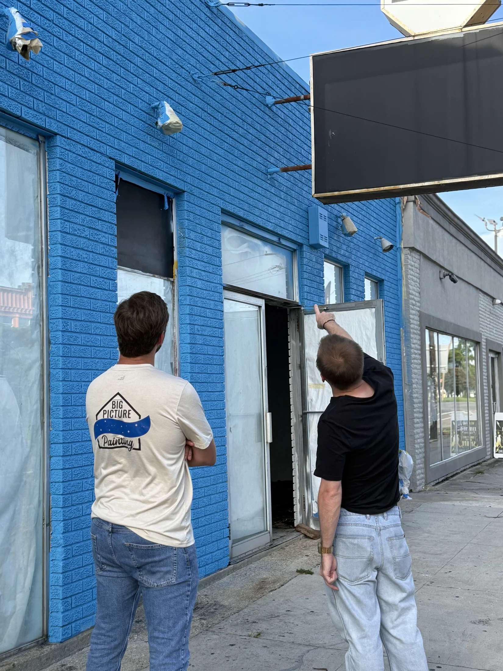 Freshly painted commercial space with clean, professional finish