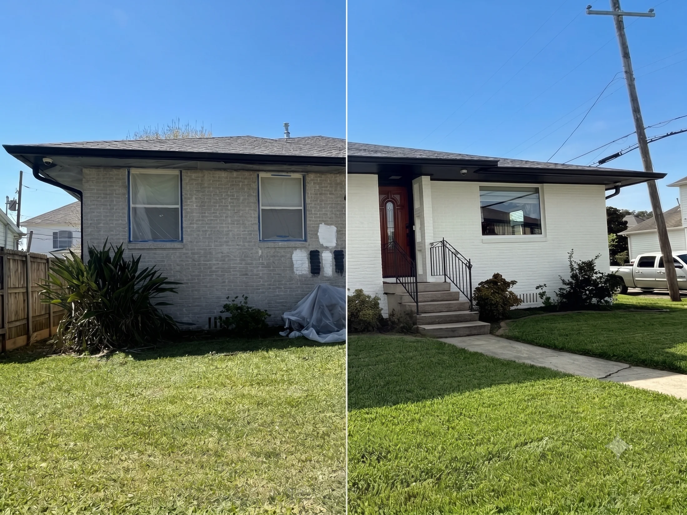 Big Picture Painting residential exterior project in New Orleans
