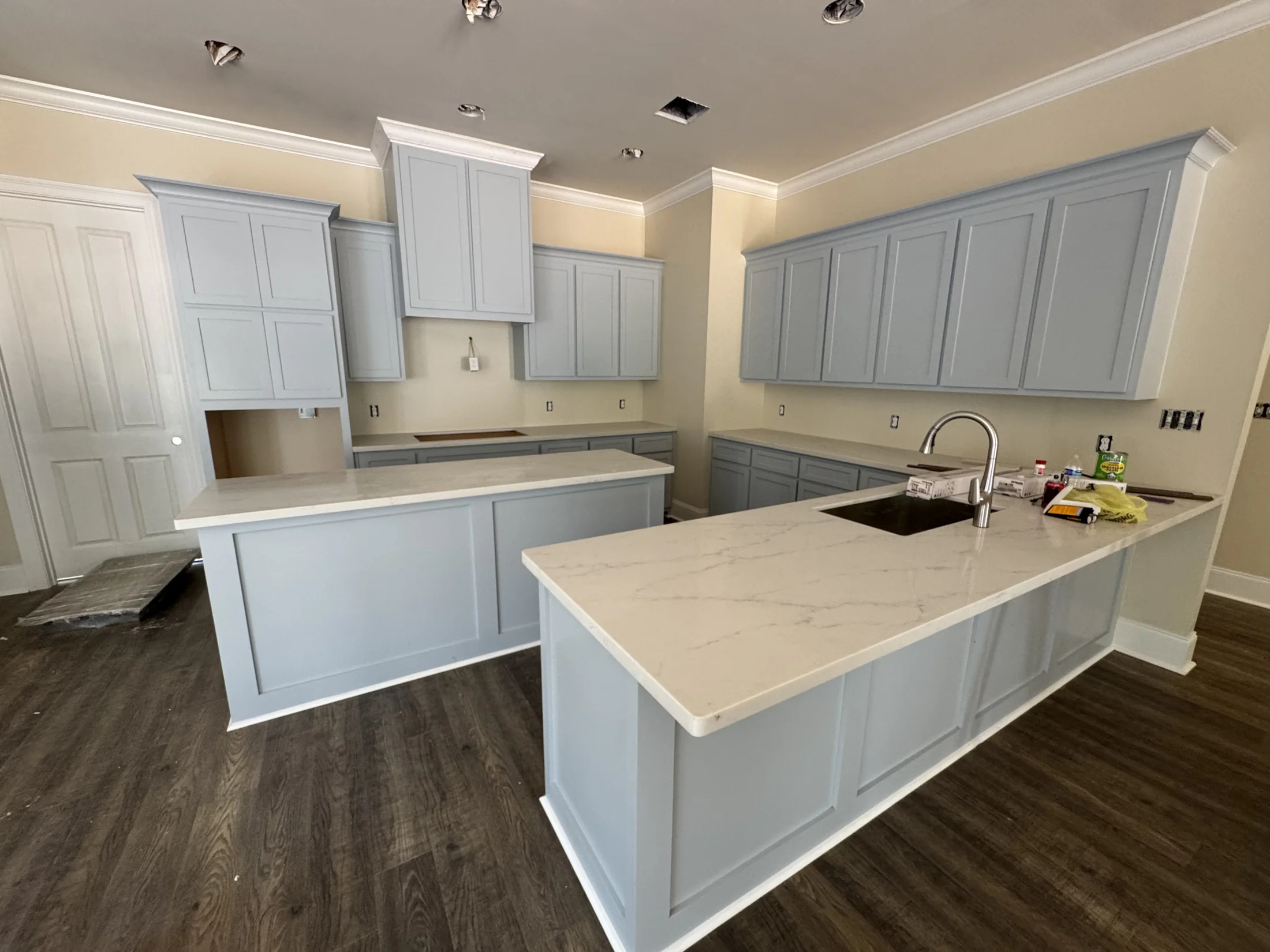 Interior painting detail — clean walls and trim