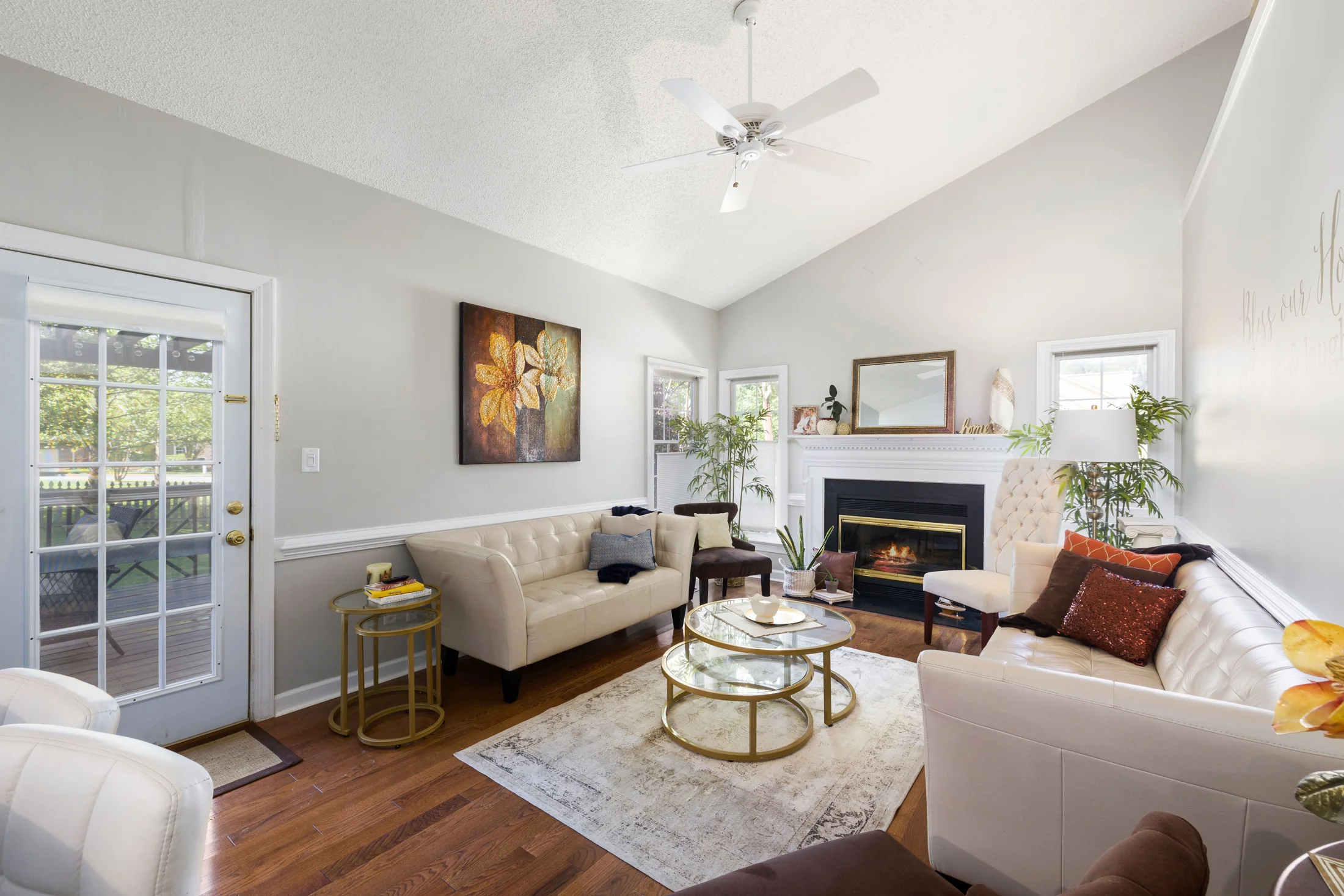 Preparation for interior painting with protected floors